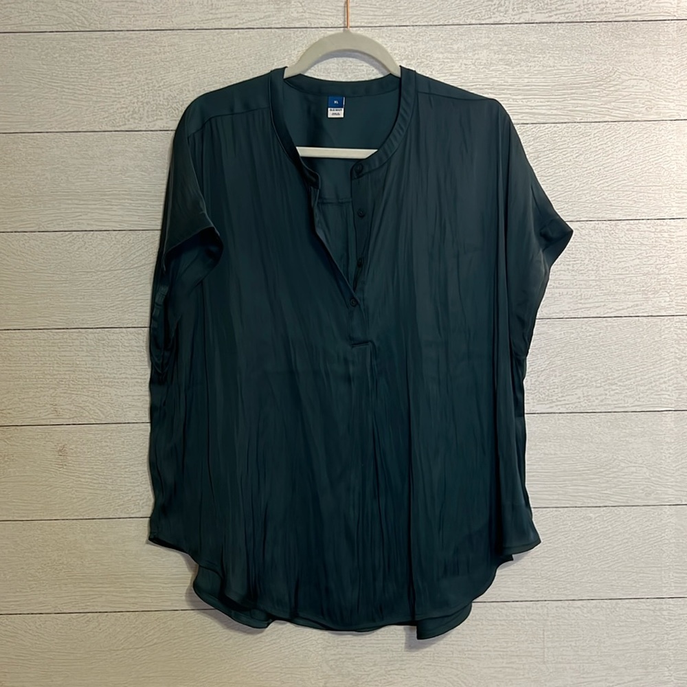 Old Navy 1/4 Button Blouse